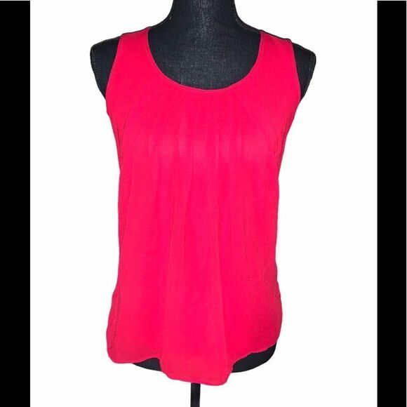 New York & Co Pleated Overlay Blouse - Picture 1 of 4